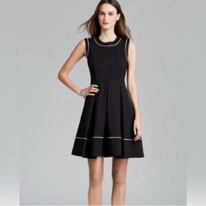 Kate Spade Women Cotton Blend Fit Flare Lined Pockets Dress Black Size 2 elegant